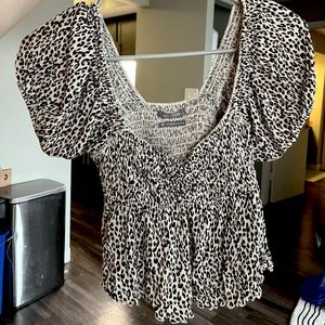 Leopard print top - urban outfitters
